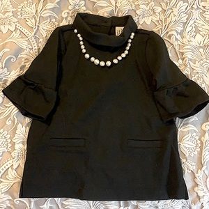 Janie and Jack - Fancy pearl neck top/dress